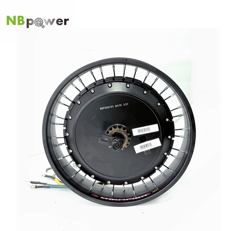 Qs Motor 273 8000W Hub Motor - NBpower/QS V3 273 40H オートバイ 20/24/26x4.0