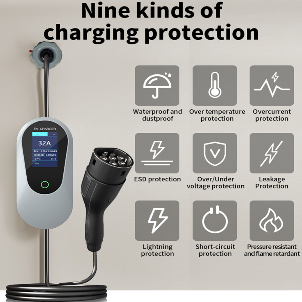 Ev Charger Type 2 22Kw 32A 3 Phase - タイプ 2 ポータブル EV 充電器 22KW