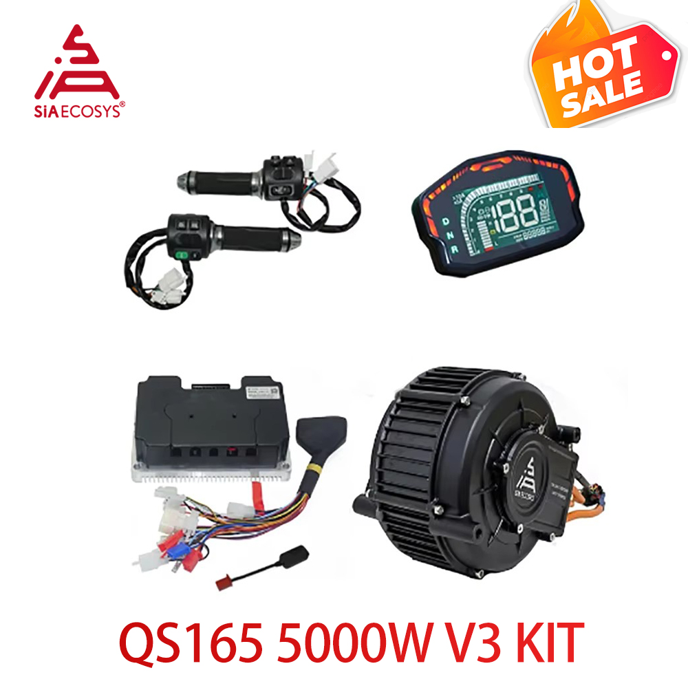 Mid Drive Motor Kit 72V 5000W - QS165 V2 5000W 72Vミッドドライブモーターキット | 電動バイク用Fardriver