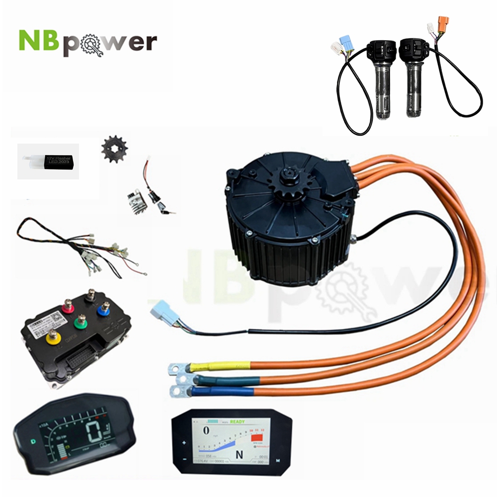Fardriver Nd72850 Controller - QSMotor 50H 10000W QS165ミッドドライブPMSMモーターキット 電動モペット/ダートバイク用 Fardriver