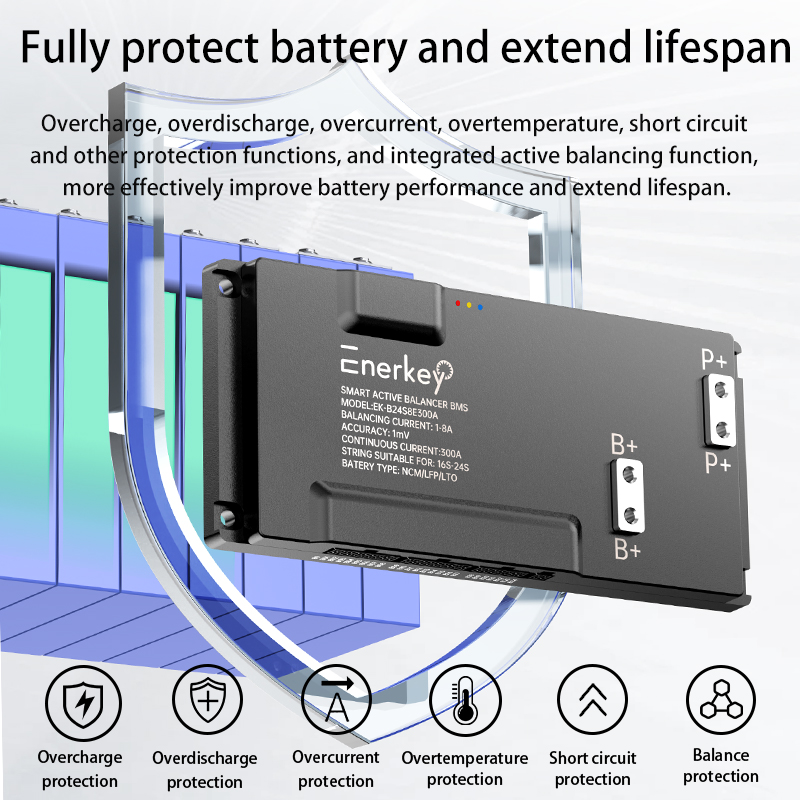 EnerkeyスマートBMS 16S-24S 200A 25 - Smart Bms 24S 200A Bluetooth Lifepo4 のレビューと価格