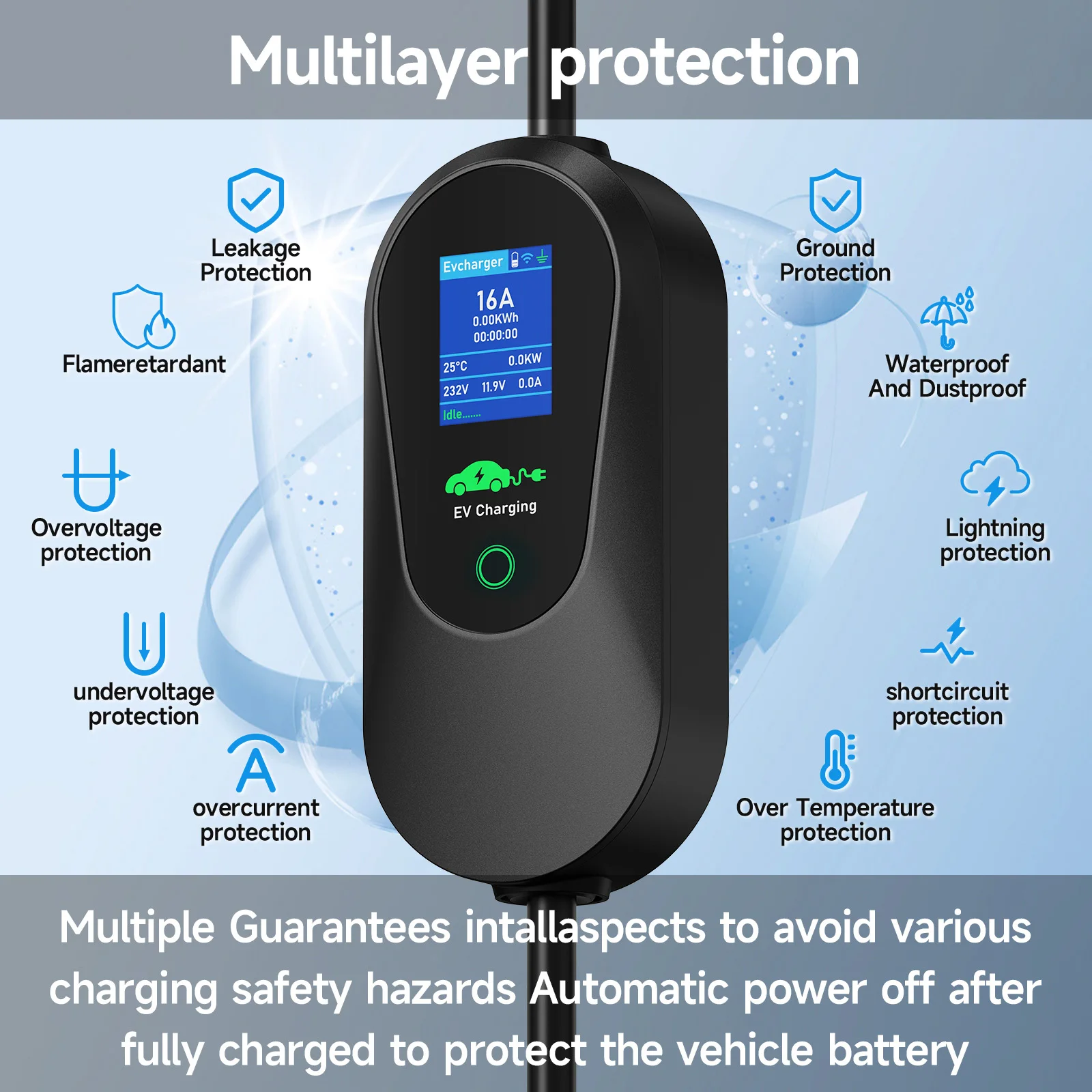 Puppyfc ポータブル 11KW EV充電器 タイプ2  - Type 2 Portable Ev Charger 11Kw Cee のレビューと価格