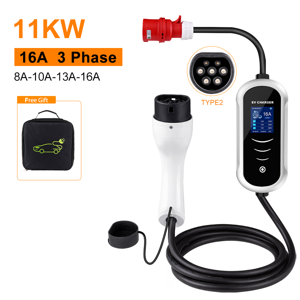 Ipengen-電気自動車用ポータブル充電器、ウォレットボッ - Type 2 Portable Ev Charger 11Kw Cee のレビューと価格