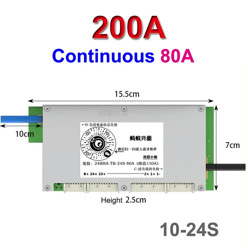 Ant Smart BMS Bluetoothバランス保護ボ - Smart Bms 24S 200A Bluetooth Lifepo4 のレビューと価格