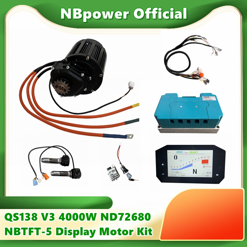 QS 90H 138 4000W V3ミッドドライブモーター - Fardriver Nd72850 Controller のレビューと価格